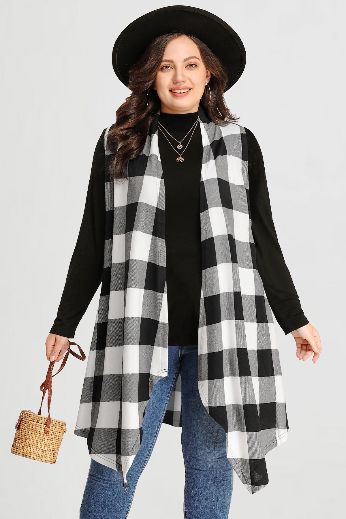 Ritera Draped Open Front Vest Sleeveless Waterfall Cardigan