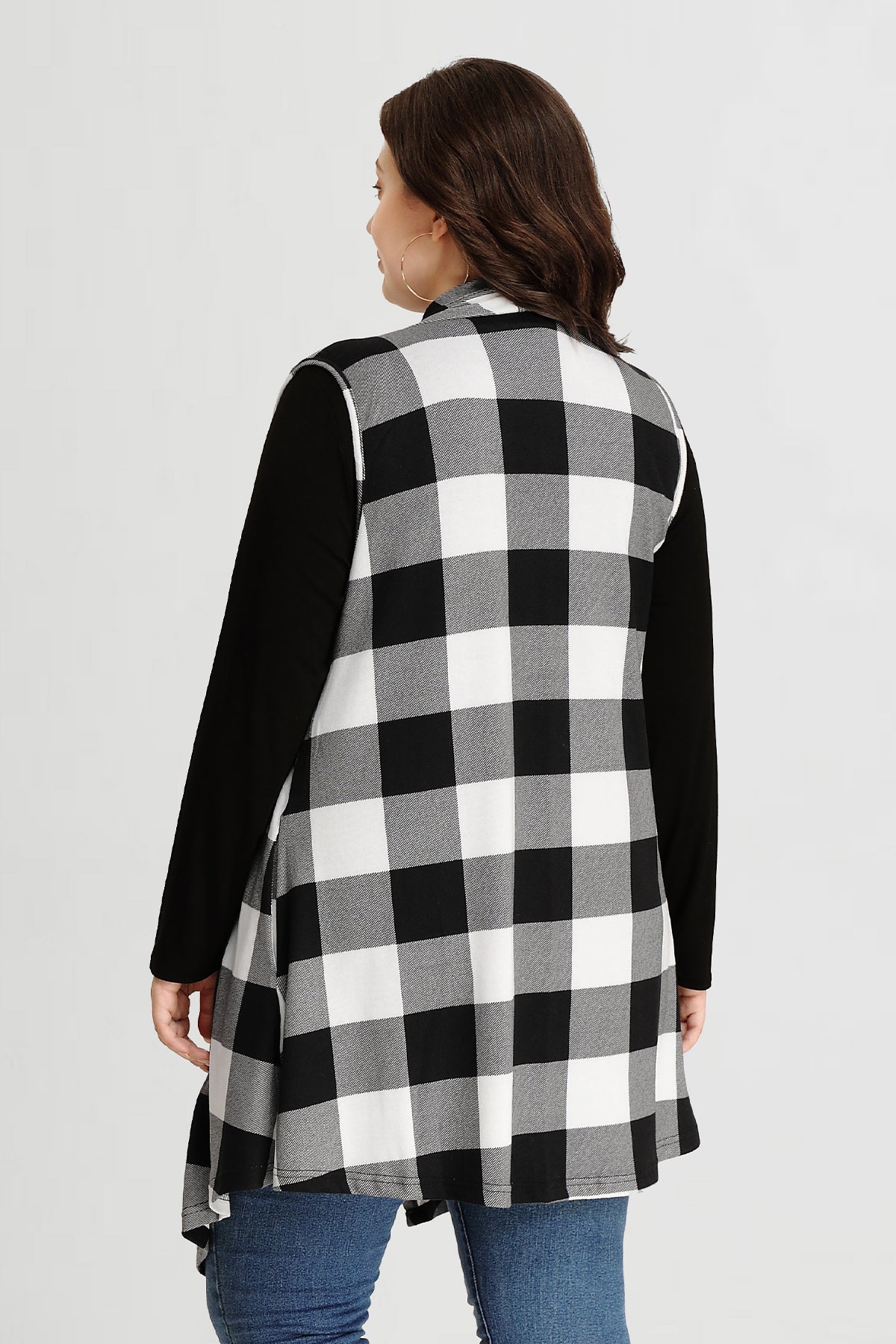 Ritera Draped Open Front Vest Sleeveless Waterfall Cardigan