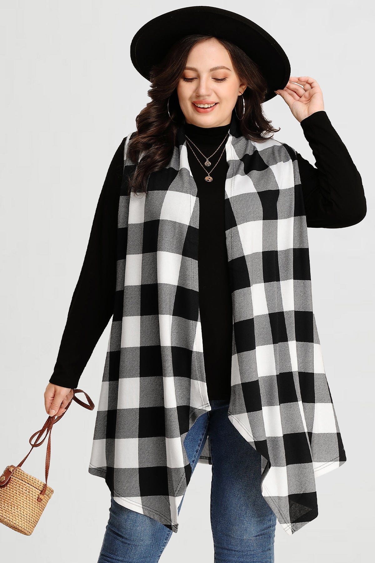 Ritera Draped Open Front Vest Sleeveless Waterfall Cardigan