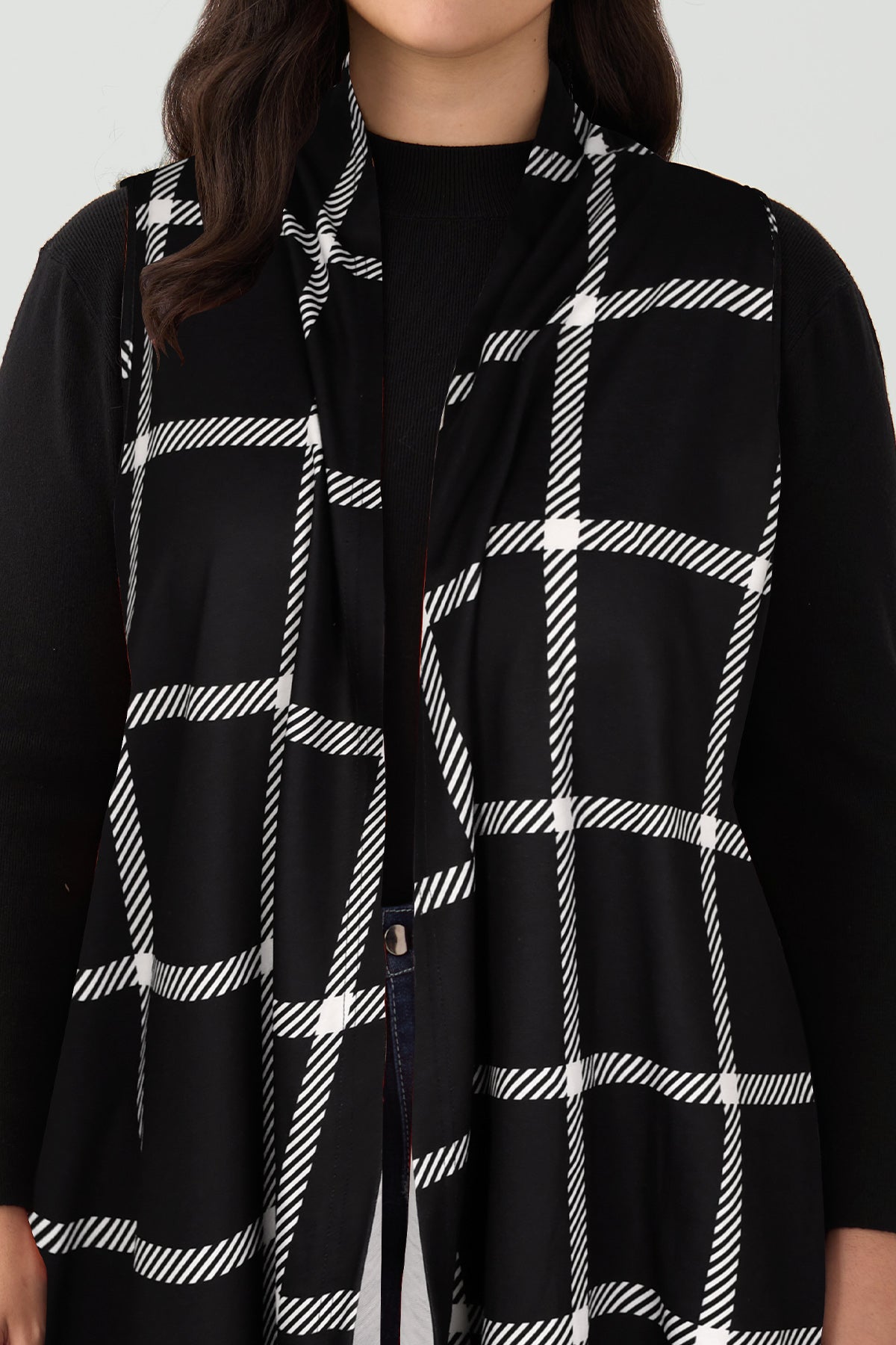 Ritera Draped Open Front Vest Sleeveless Waterfall Cardigan