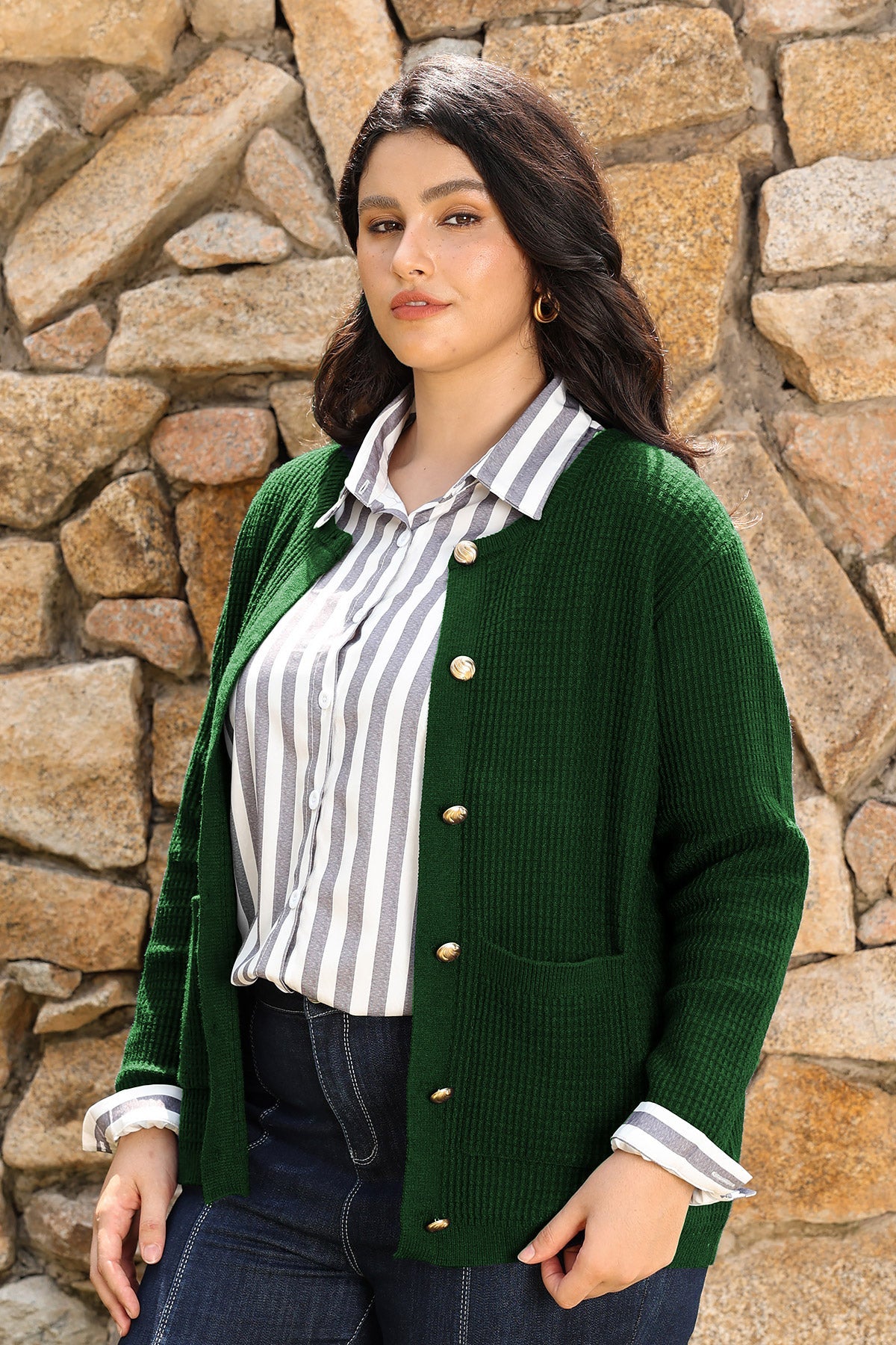 Ritera Cozy Chunky Knit Button up Cardigan Sweater with Pockets