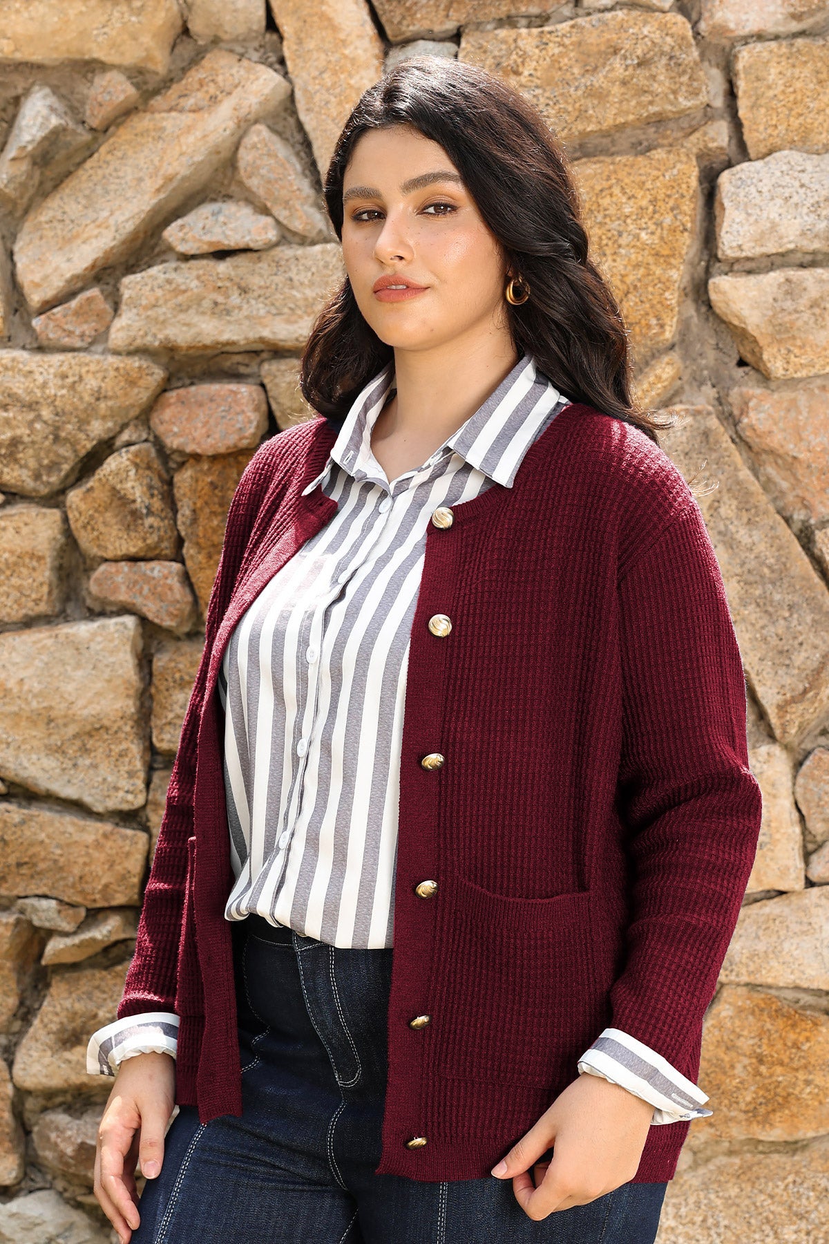 Ritera Cozy Chunky Knit Button up Cardigan Sweater with Pockets