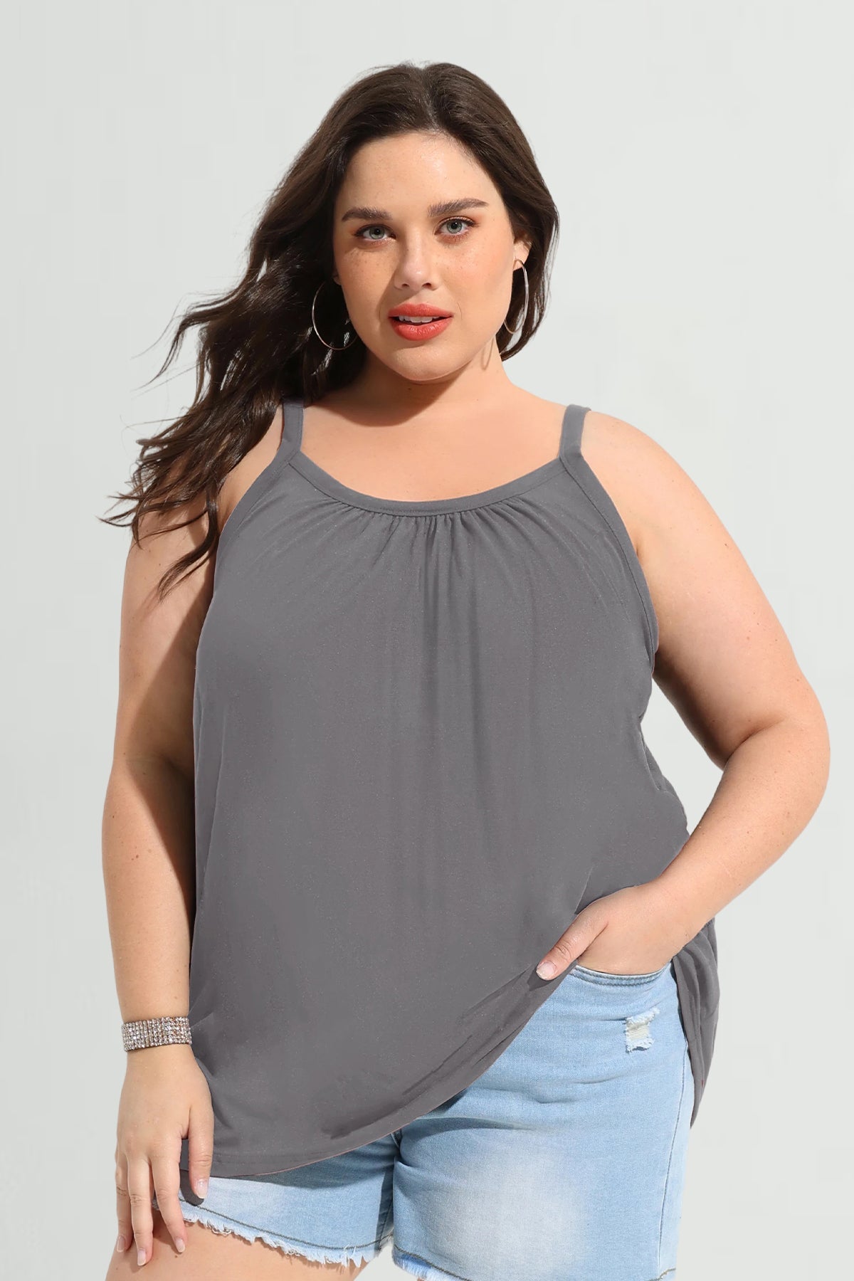 Ritera Supersoft Solid Suspenders Summer Camisole Tank