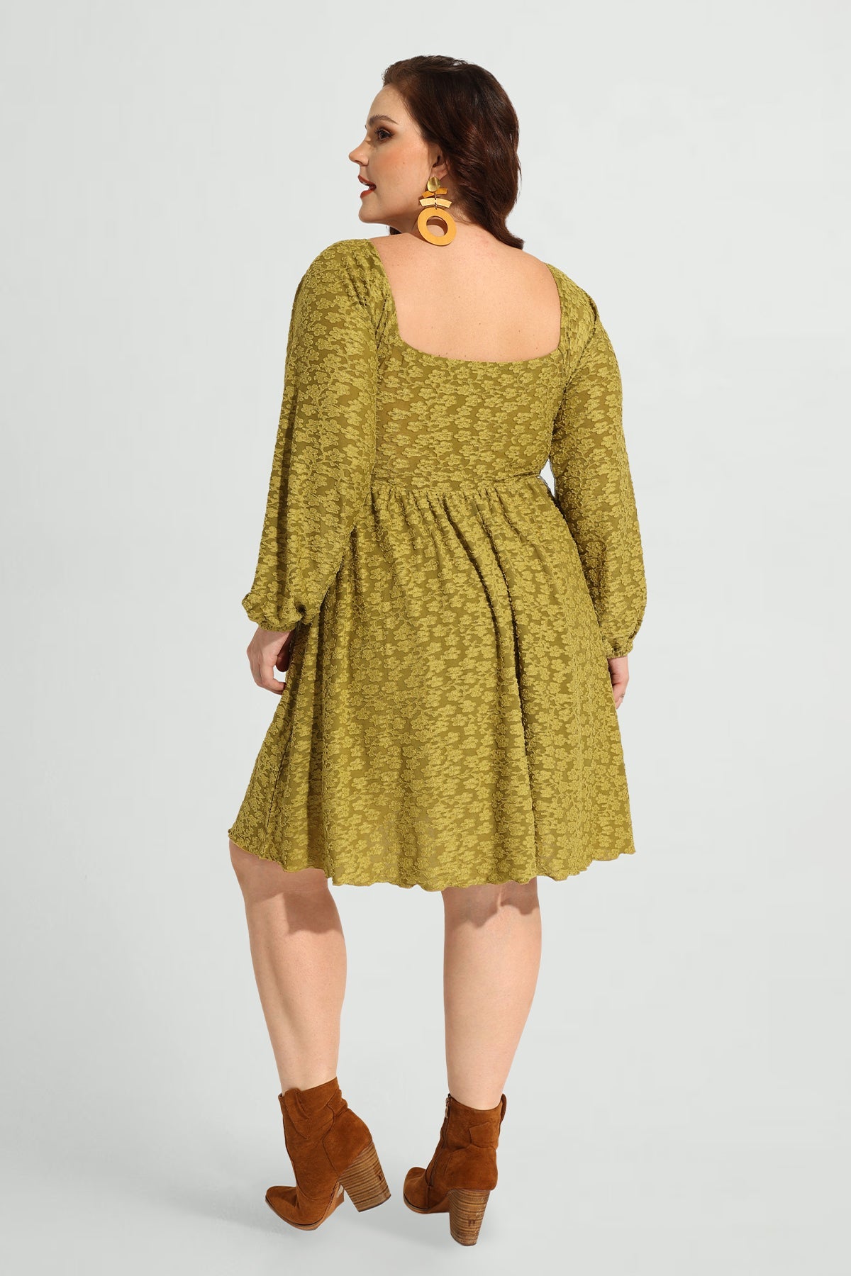 Pocket Floral Print Off-shoulder Drawstring Allover Mini Dress