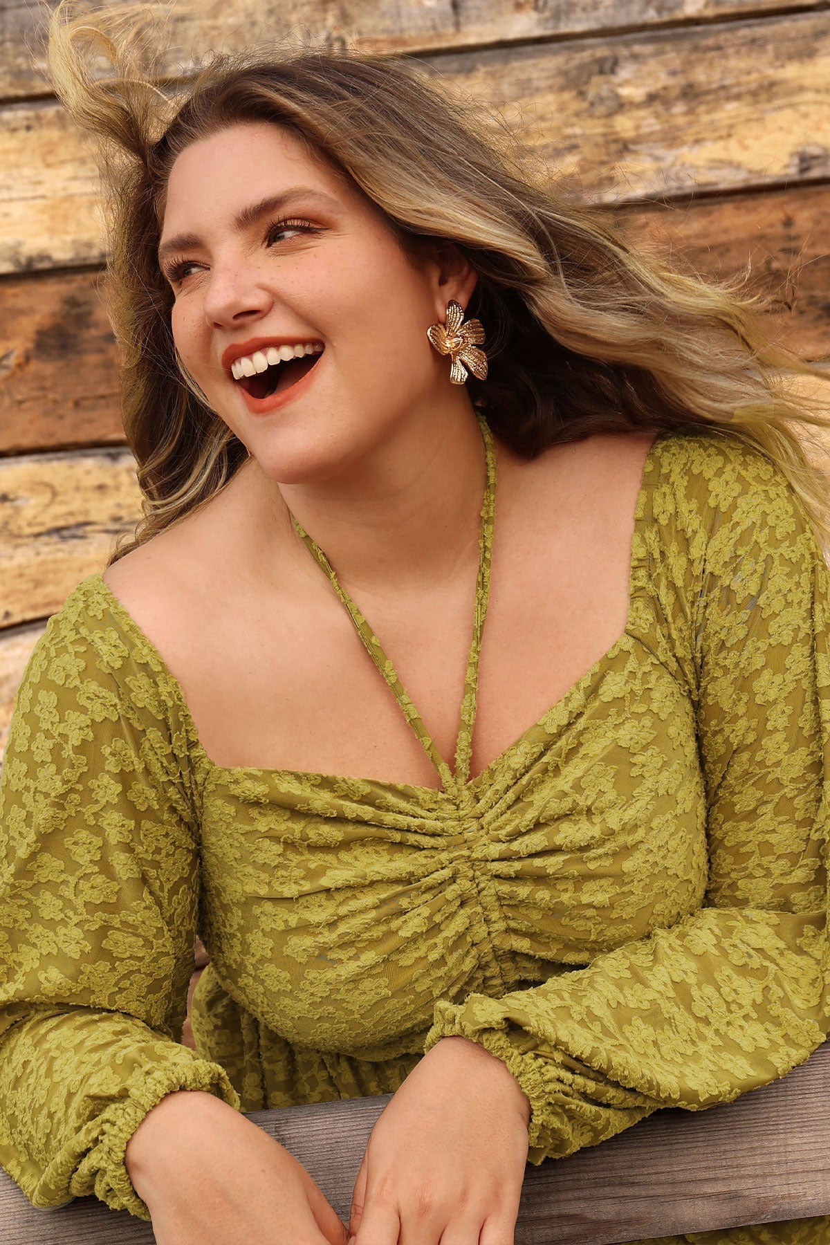 Pocket Floral Print Off-shoulder Drawstring Allover Mini Dress